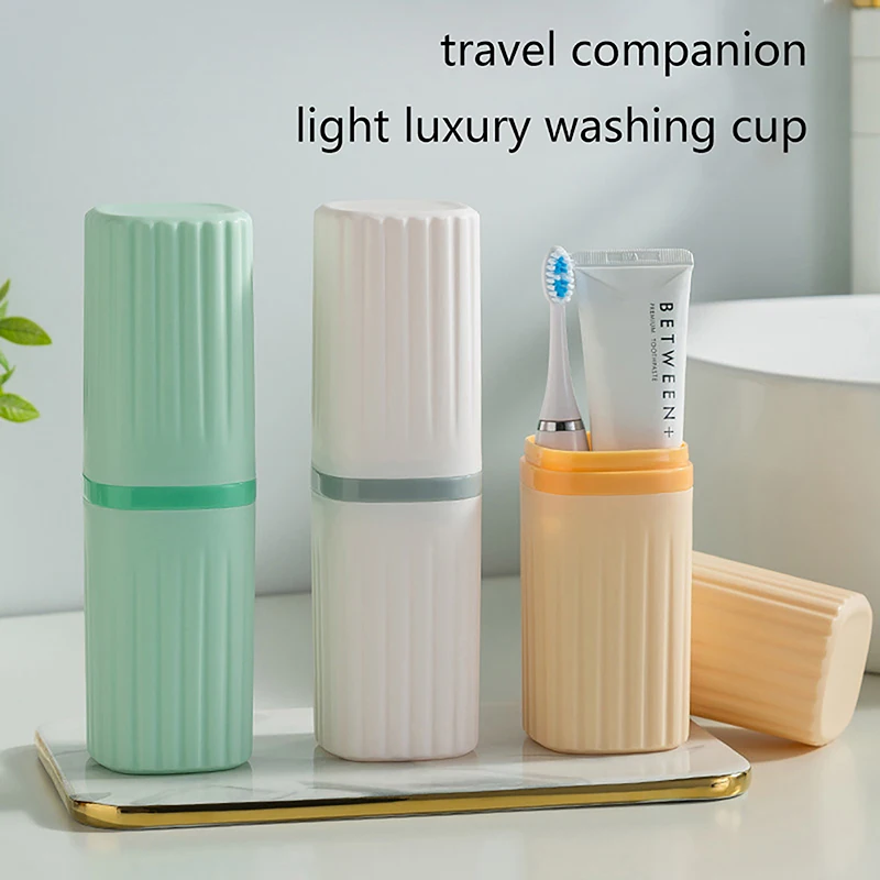 

Toothbrush Cup Toothpaste Mouthwash Storage Case Portable Travel Accessories High-capacity Travel Camping Organizer Case