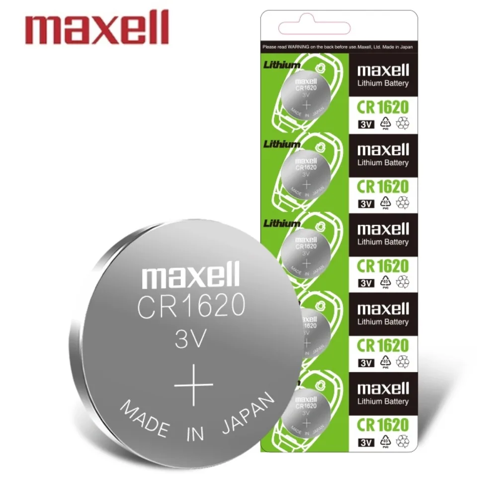 10 шт. оригинальная литиевая батарея MaxeII CR1620 3 В ECR1620 CR 1620 для часов управления, материнская плата, весы, кнопка, монетные элементы (art.: 3920d31ffe412) - 3920d31ffe412