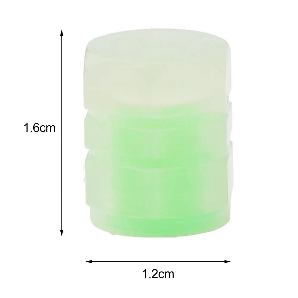 

4Pcs Wheel Valve Cover Compact Solid Corrosion-resistant Universal Luminous Valve Cap for Auto Valve Cap Air Valve Cap