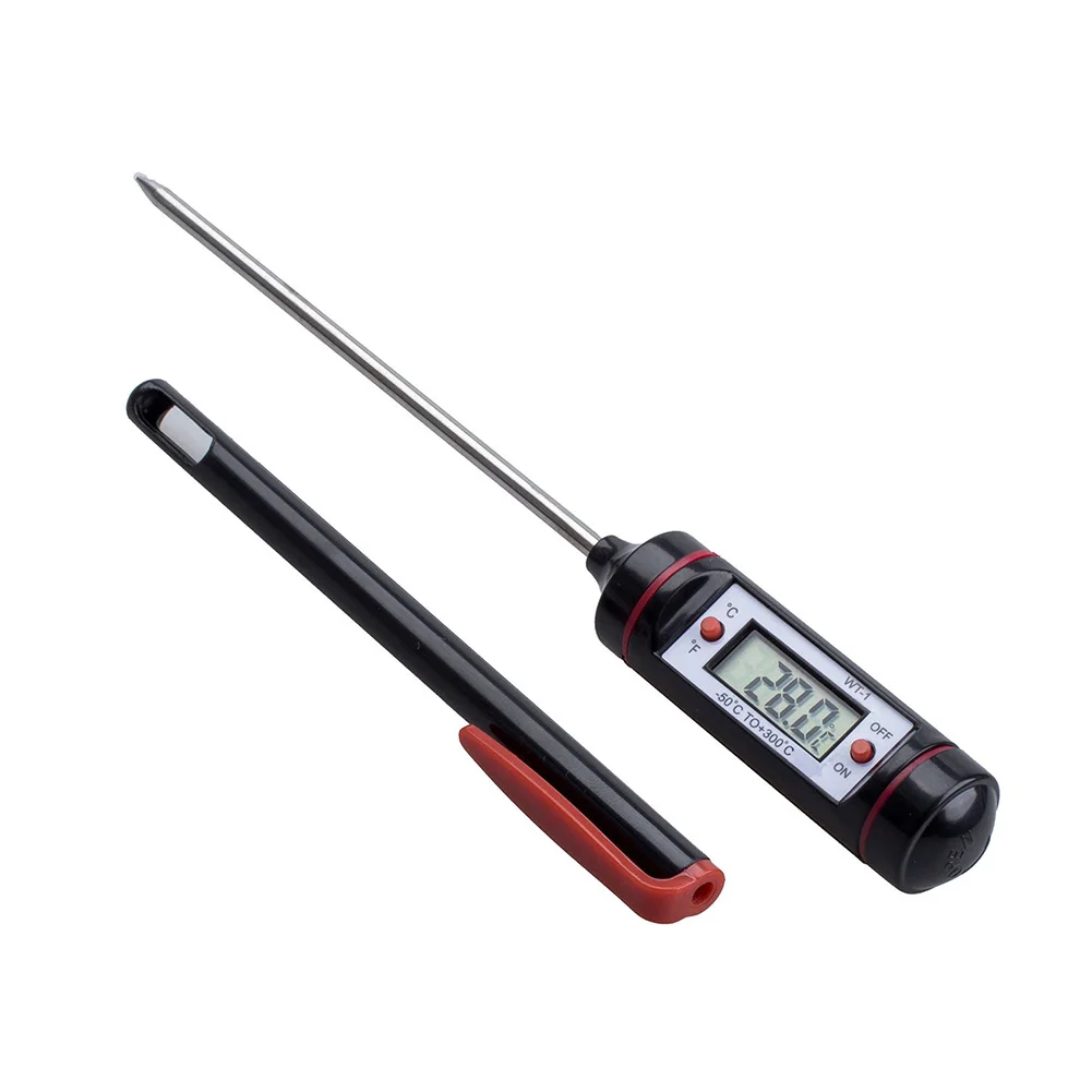

Multifunction Home Food Stainless Steel Durable LCD Screen Practical Baking Pen Type Kitchen High Accuracy Digital Thermometer