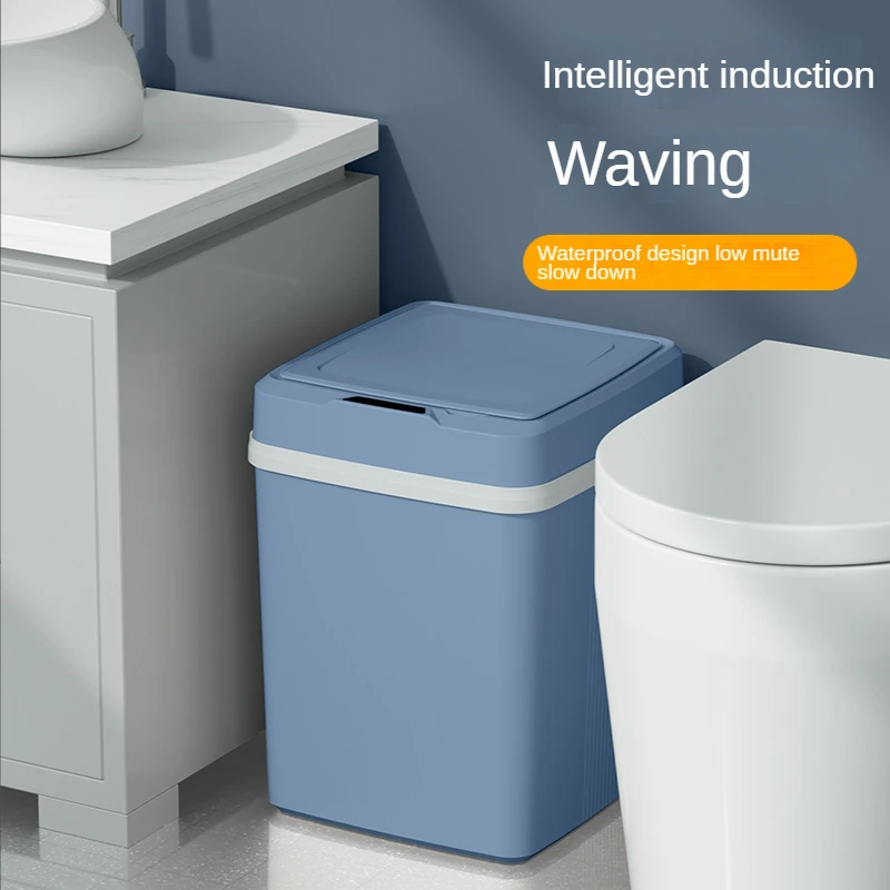 

Fully Automatic Low-noise Sanitary Bucket with Intelligent Induction Trash Can, Three-mode Electric Toilet Paper Bucket compost