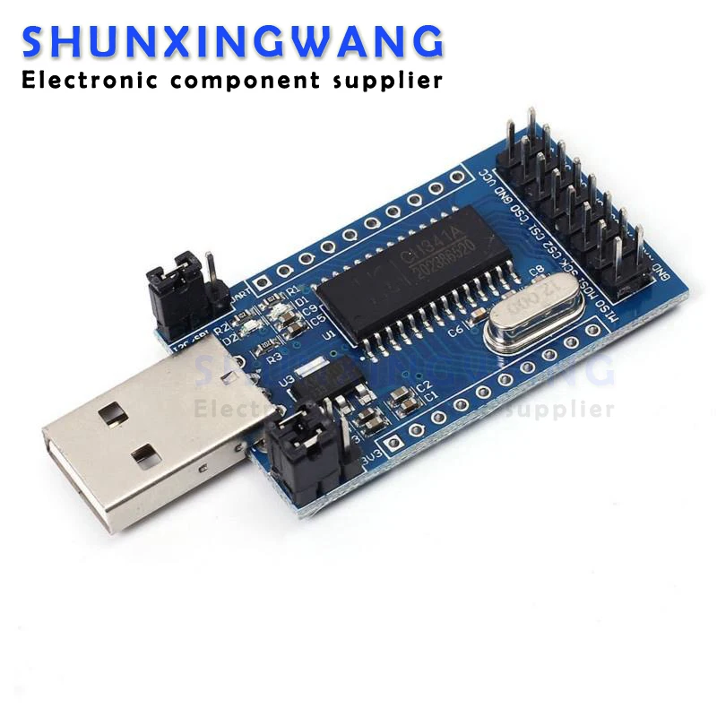 CH341A Программатор USB в UART IIC Конвертер SPI I2C параллельного порта Встроенный модуль