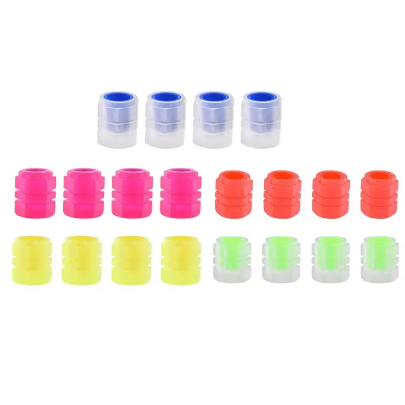 

Night Glow TireCaps Glow Tire Air Cap Fluorescent Luminous Stem Cap Universal TireCaps Illuminated Auto Car Air