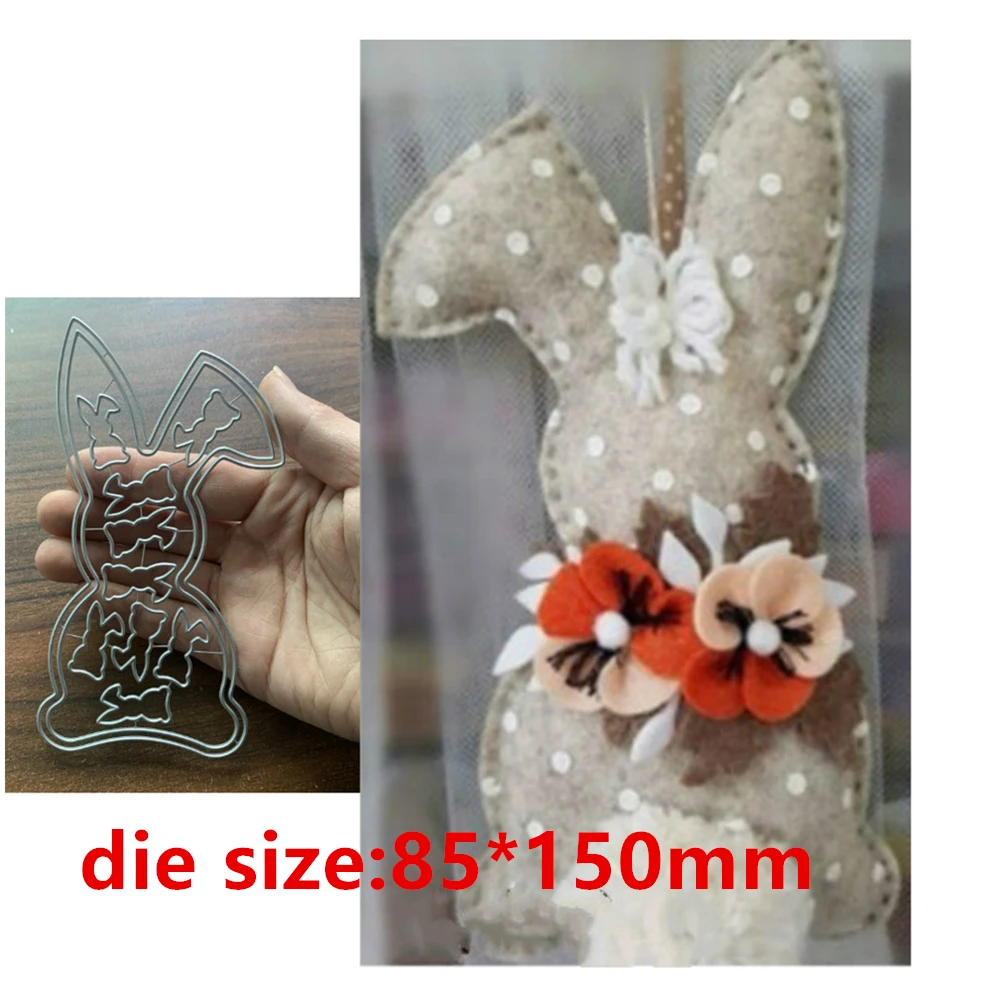 

New Lovely Rabbit Cutting Dies Metal Stencil for DIY Scrapbooking Paper Card Making Embossing Craft Cutdies