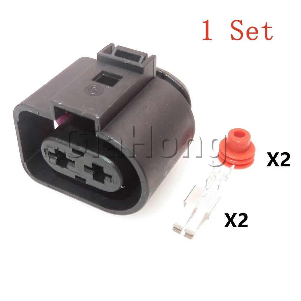 1 комплект 2-сторонней сборки переменного тока, автозапчасти 1J 0973752   Автомобильные электрические розетки 1J 0973852   Водонепроницаемый разъем автомобильного вентилятора