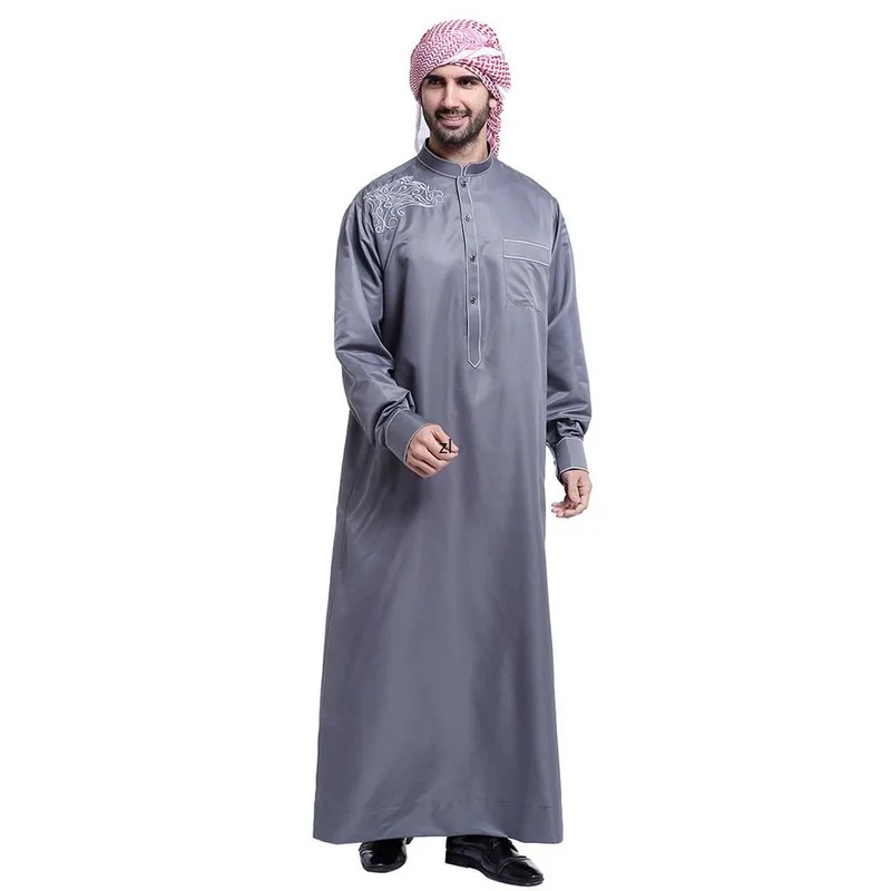Men Fashion Ramadan Men's Robe Clothing New Middle East Arabian Robe Indian Robe Spring Summer 2022 Kaftan Moroccan Saudi Office