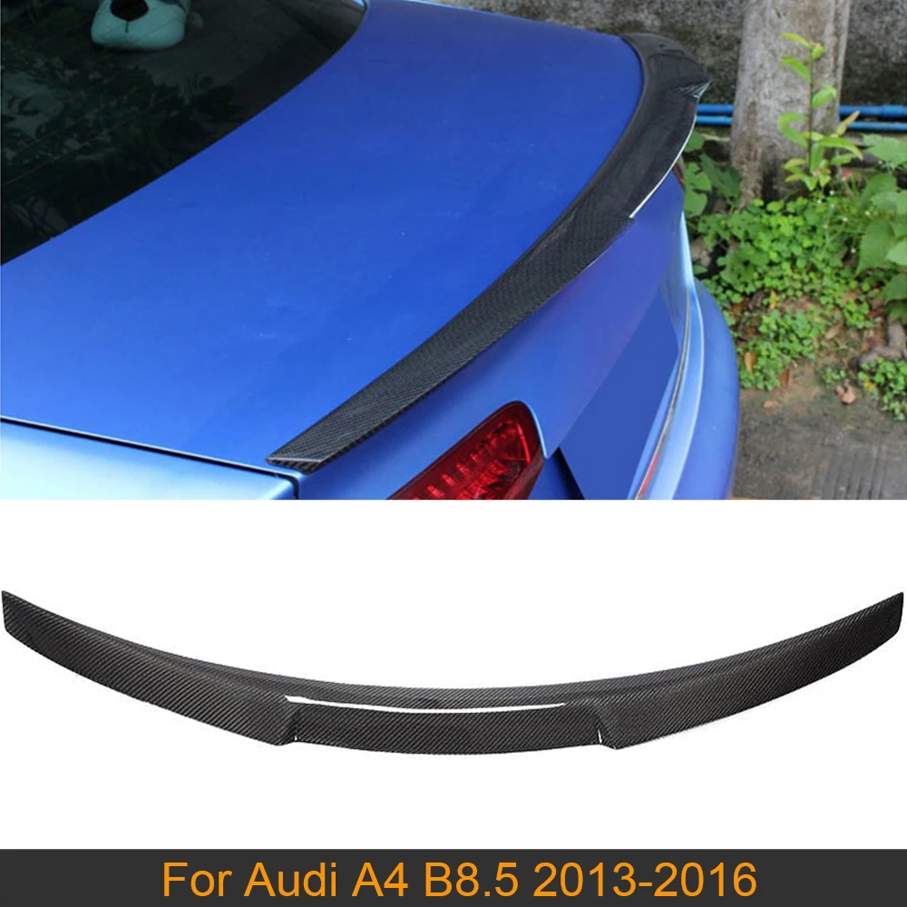 

Full Carbon Fiber Rear Trunk Spoiler Wing For Audi A4 B8.5 2013 - 2016 Car Rear Tail Trunk Boot Lip Wing Spoiler