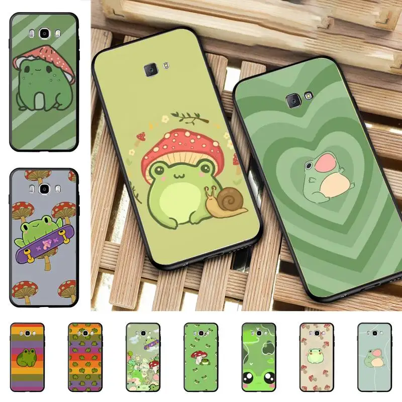 

YNDFCNB зеленый Забавный Симпатичный чехол для телефона с лягушкой для Samsung J 2 3 4 5 6 7 8 prime plus 2018 2017 2016 core