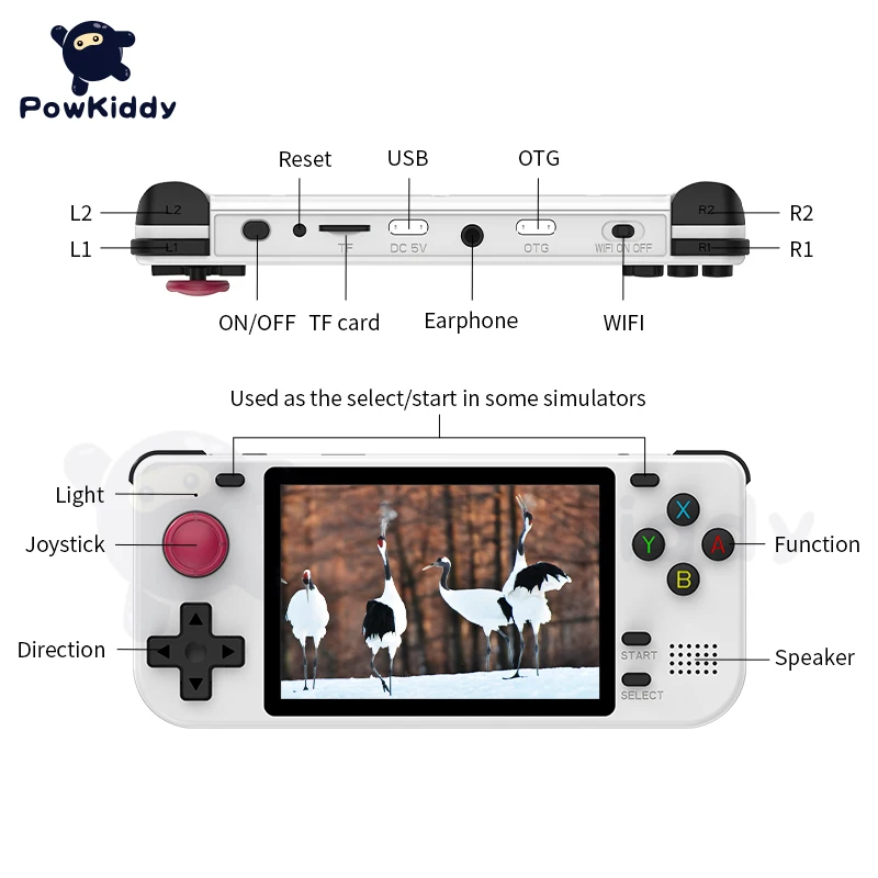 POWKIDDY RGB10S 3.5-Inch IPS OGA Screen Open Source Handheld Game Console RK3326 3D Joystick Trigger Button Children's Gifts images - 6