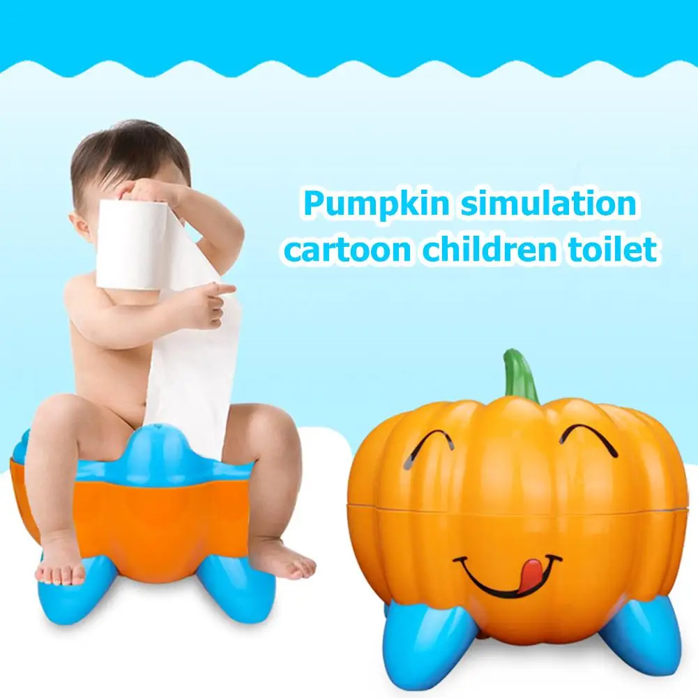 

Cute Pumpkin Cartoon Baby Potty Toilet Bowl Training Pan Toilet Seat Bedpan Tool Rugged Durable with Long Lasting Life