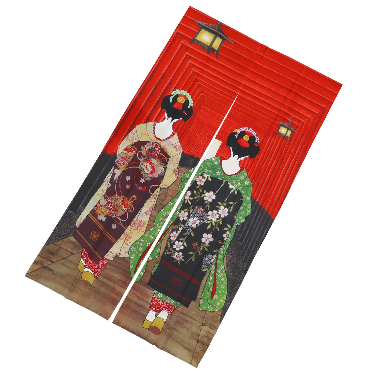 

1 PC Door Curtains Printing Practical Polyester Decorative Curtain Divider Doorway Curtain Shading Tapestry for Home