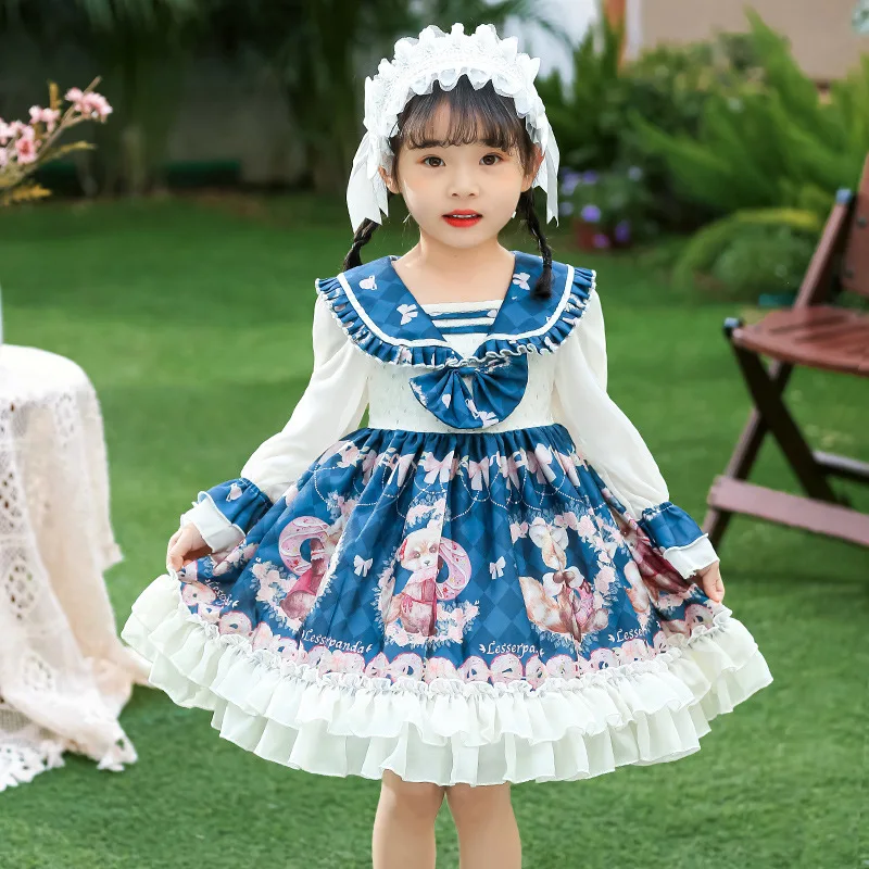 

Girl Dress Baby Spanish Royal Princess Lolita Ball Gowns Girls Formal Party Dresses Infant Lace Frock Children Boutique Vestido