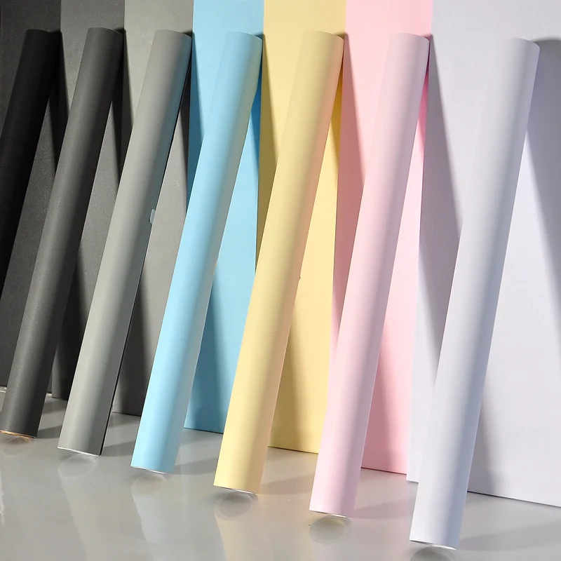 

Solid Color Home Background Wall Paper Renovation Dormitory Wallpaper PVC Self Adhesive Wall Paper