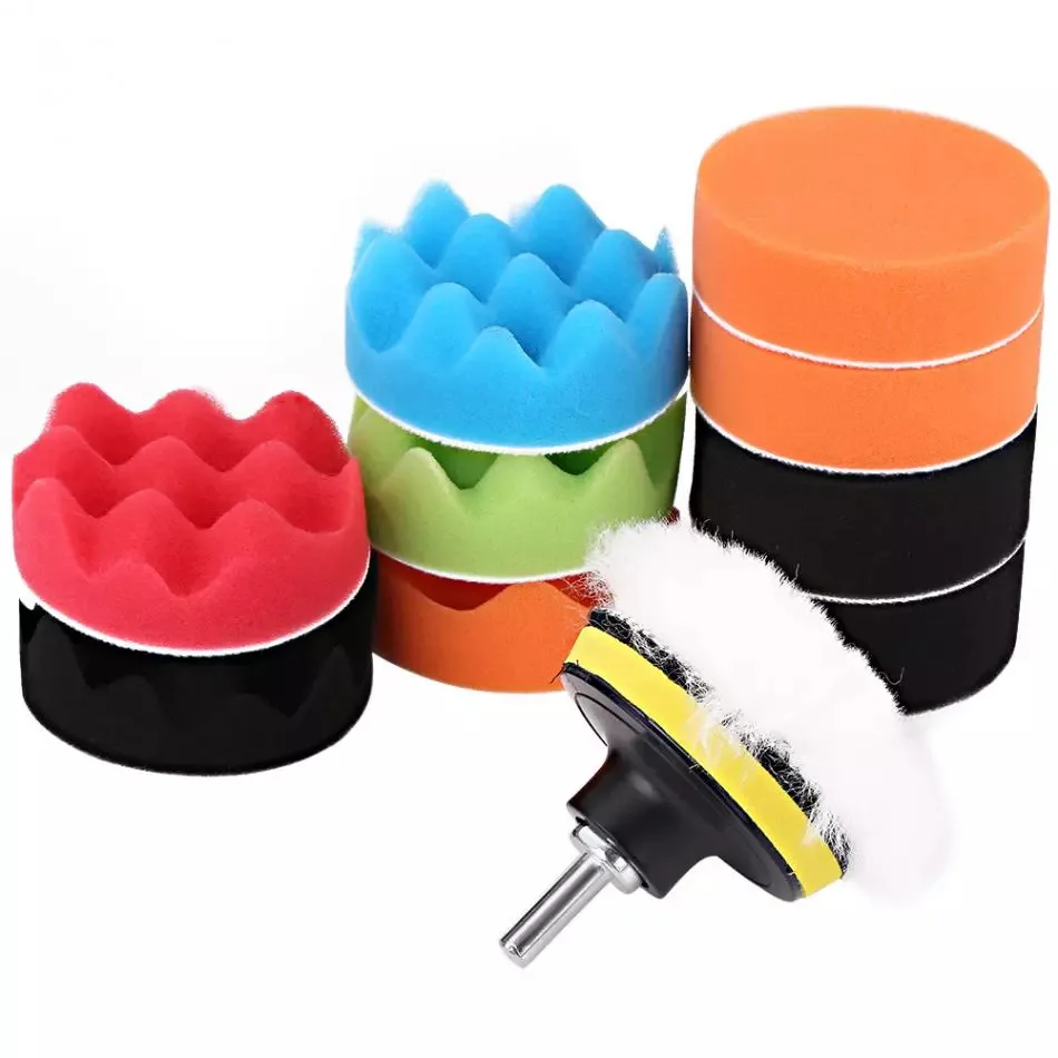 Car Wheel Sponge Polisher Disc Set for Drill Buffer Polishing Waxing Removes Scratches Buffing Cleaner 3/4inch Auto Gadget