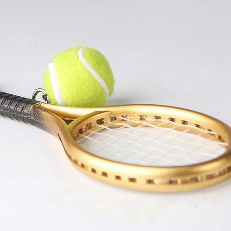 12 Шт Брелок для ключей Модный Теннисный мяч с разделенным кольцом команды