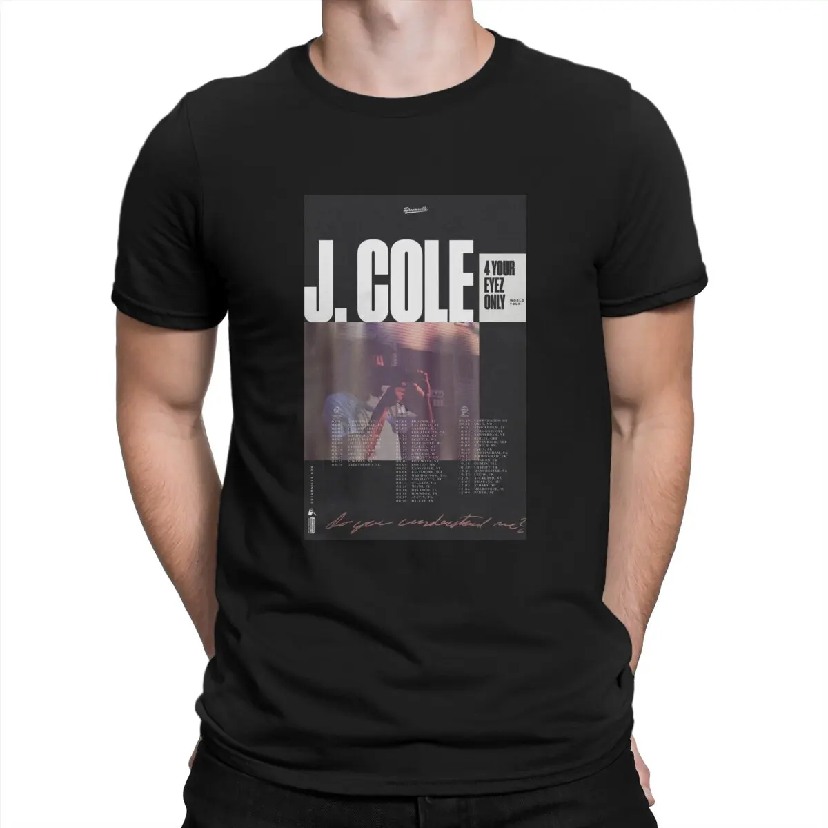 

Men T-Shirt Hip Hop Music Vintage Cotton Tees Short Sleeve J Cole - 4 Your Eyez Only T Shirt Crewneck Tops Gift Idea