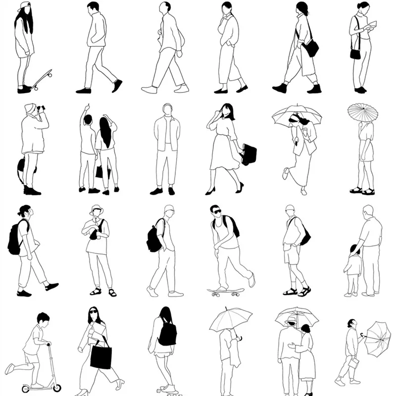 

Vintage Hand Account Sticker Decoration Material Scrapbooking Supplies Line Character Decal DIY Gift Kawaii Stationery Sticker