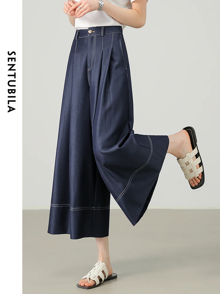 SENTUBILA яркие украшения укороченные мешковатые брюки женские летние повседневные