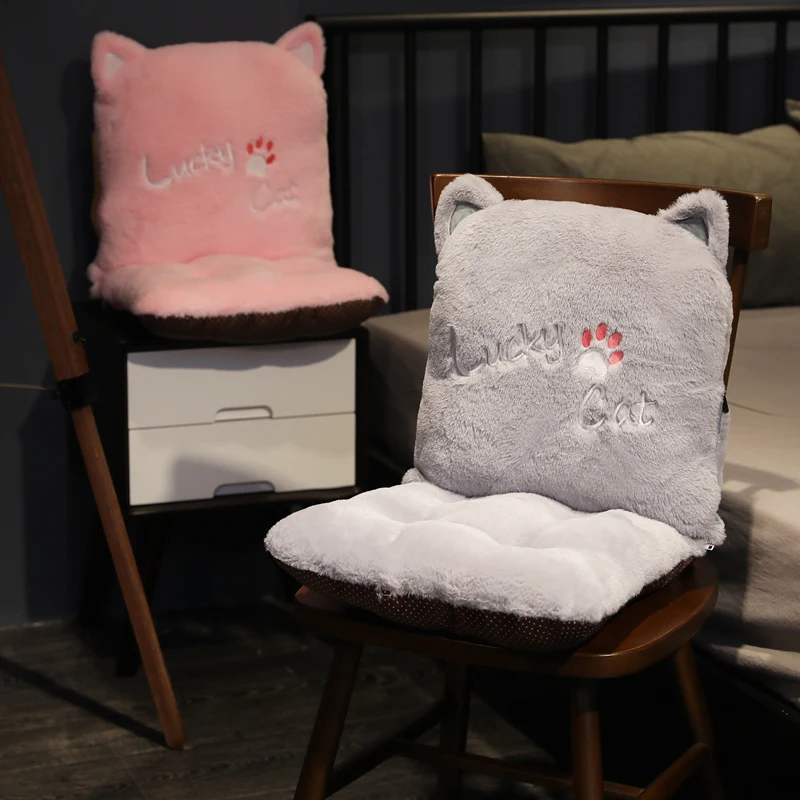 

Conjoined Cushion Back Office Chair Cushion Sofa Pillow Cushion Home Decoration Tatami Cute Cushion Lumbar Support