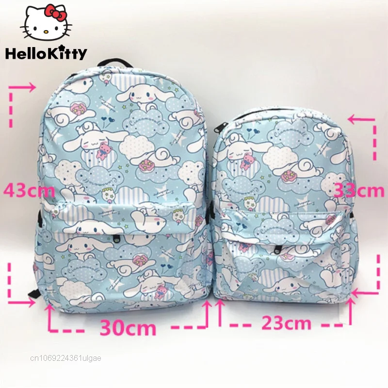 Sanrio Cartoon Hello Kitty Cinnamoroll Bags New Waterproof Backpacks Y2k Girl Schoolbag Women High Quality Travel Bag Laptop Bag