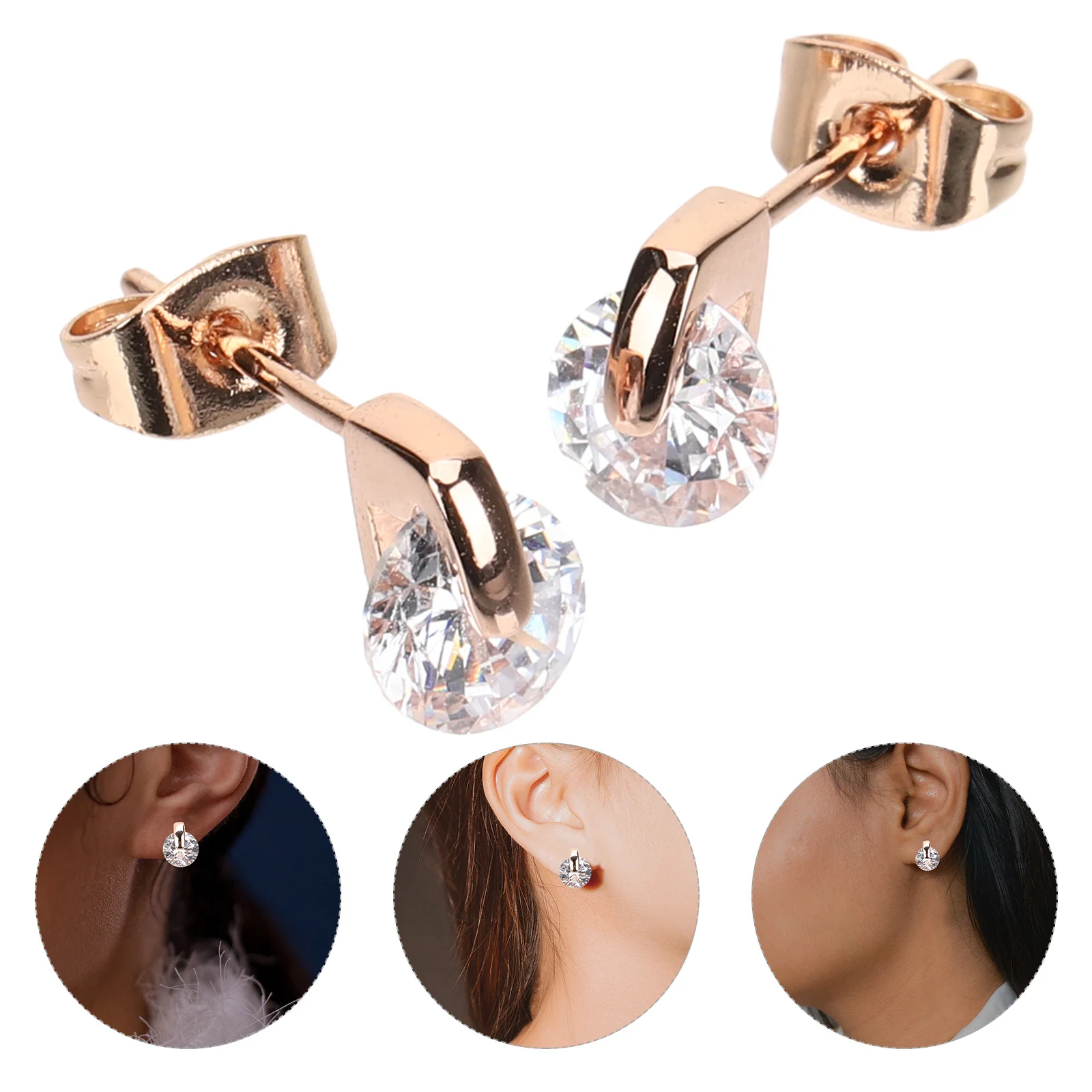 

1 Pair Ear Studs Women Earrings Girls Metal Ear Decoration Lovely Jewelry Gifts