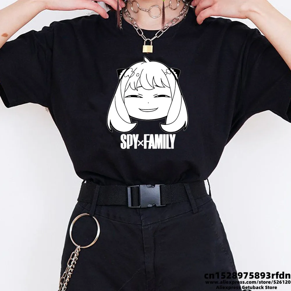 

Women Kawaii Yor Anya Forger Anime T-shirt Girl Summer Spy x Family Cartoon 90s Tops Tee Female Manga Clothes