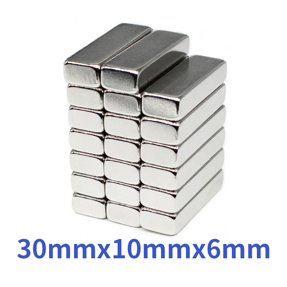 Блок мощных магнитов N35 лист постоянных сильный неодимовый магнит 30x10x6 мм 2/5/10/20/50