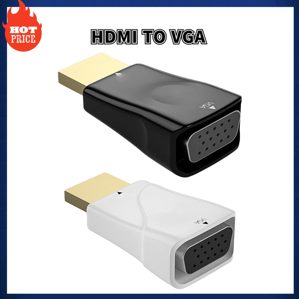 

Mini HDMI-compatible To VGA Adapter HD 1080P VGA Output PC Converter Connector Audio Video for XiaoMi Huawei Laptop Game Gadgets