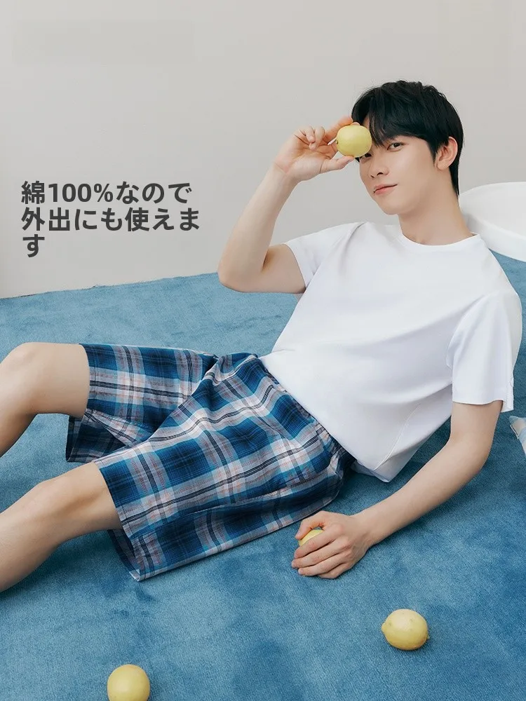 Мужские свободные пятые брюки из хлопка с тремя пистолетами весна-лето 2024