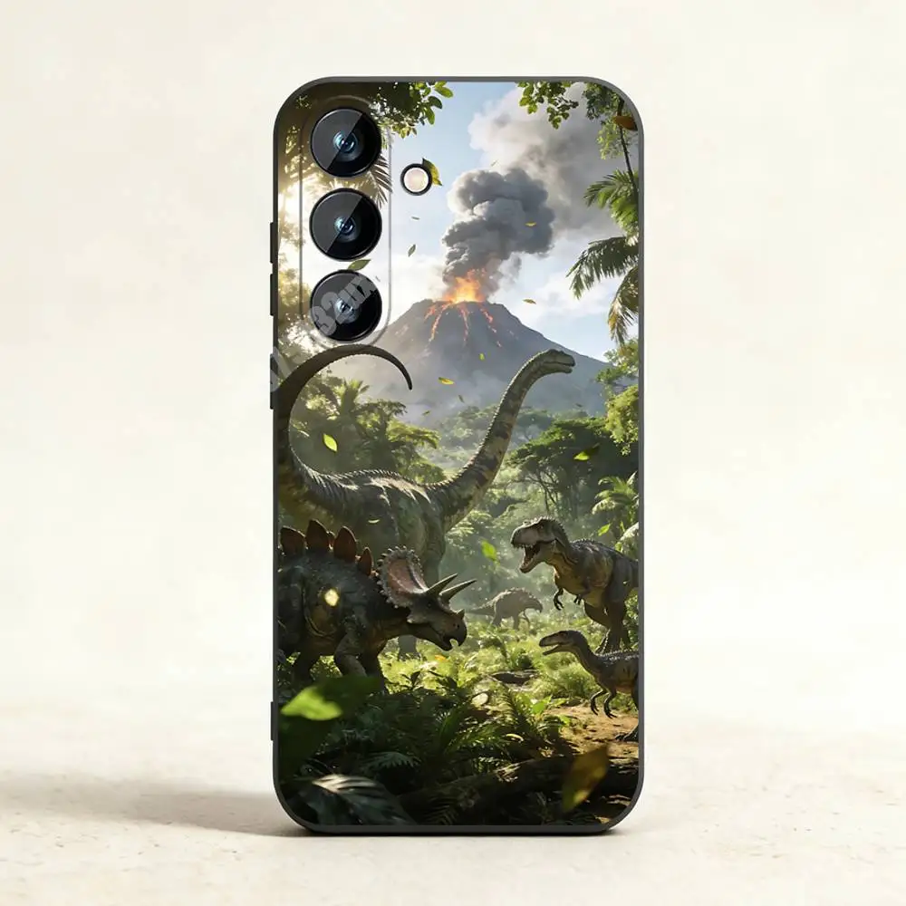 Фото Чехол для телефона J-Jurassic Park-S с изображением динозавра для Samsung Galaxy A73 72 71 70 A53 52 41 40 A32 31 30 Note20 Note10 Note9 №5