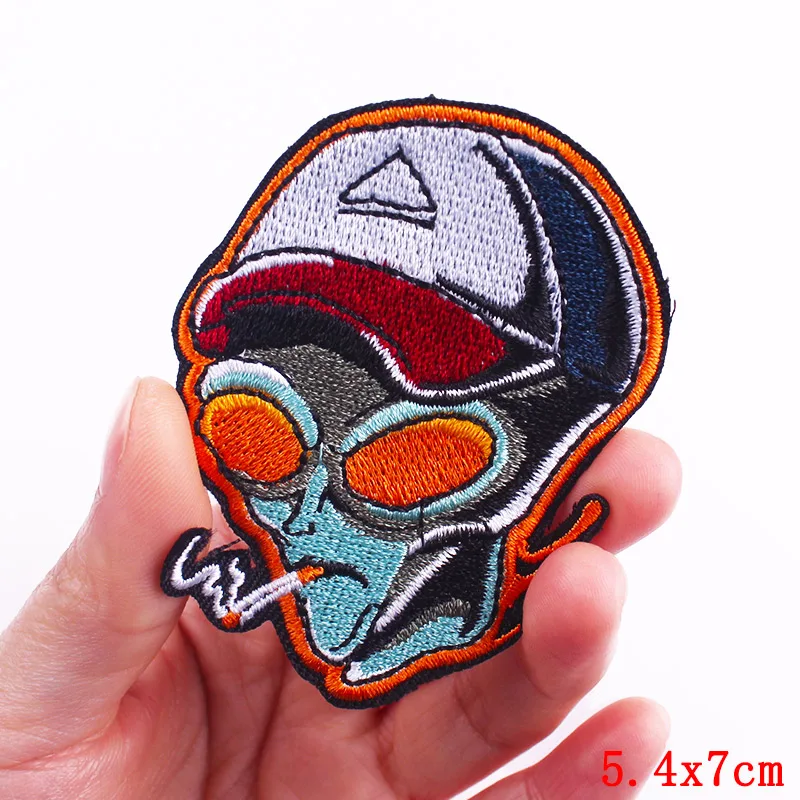 Патчи с вышивкой ужасов патчи утюгом для одежды термоклейкие курток сделай сам