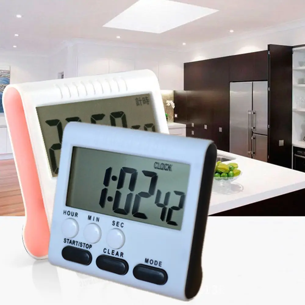 

24H Digital Timers Kitchen Clock Electronic Countdown Stopwatch Multifunction Kitchen Timer Reminder Kitchen Supplies