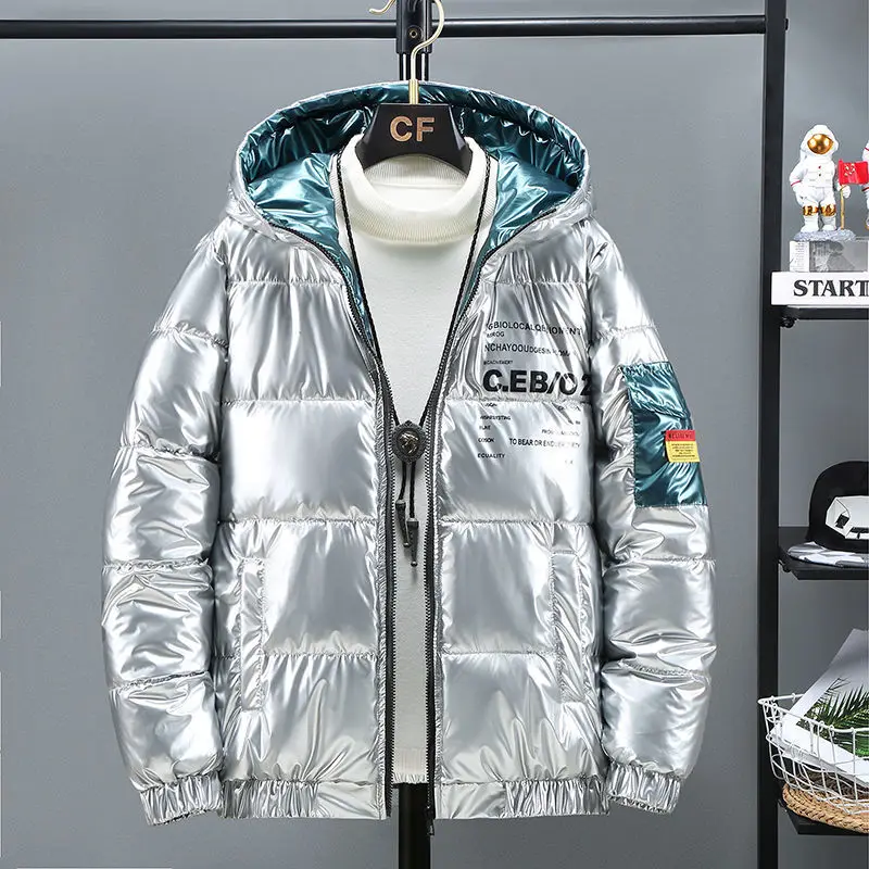 Men's Cold Jacket Coats for Men Winter Parkas for Men Parka Loose New Padded Jacket Hooded Thick Padded Coat Men's Coat