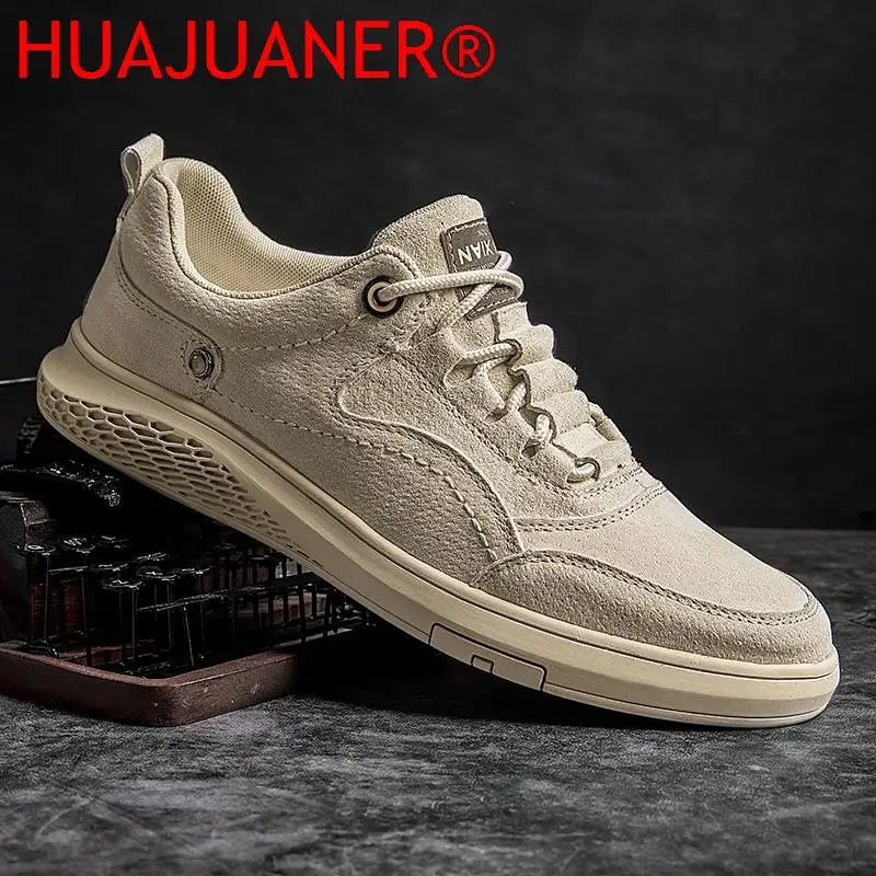 

Genuine Leather Men Shoes Luxury Brand Comfortable Walking Flat Bottom Outdoor Casual Non-slip Soft Soled Handmade Men Shoes