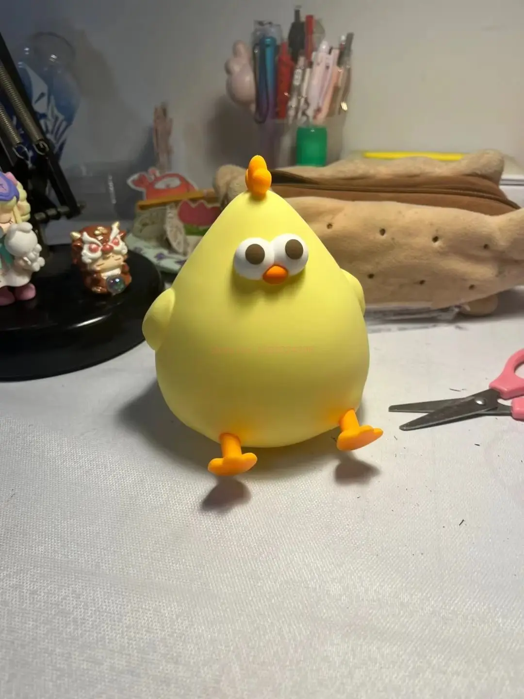 Miniso супер милая курица Dwen Dun Светодиодная лампа с подзарядкой от Usb мультяшный