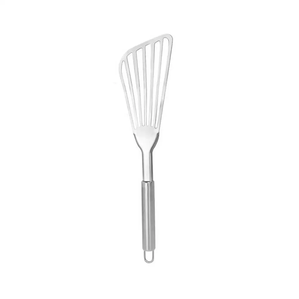 

Slotted Food Turner Stainless Steel Fish Spatula Turning Flipping Frying Grilling Egg Kitchen Barbecue Spatula