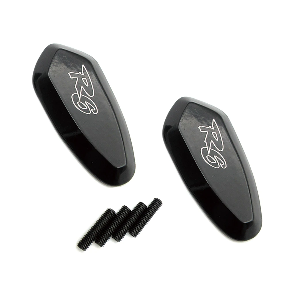 

1 Pair Motorcycle Black/Chrome For Yamaha YZF R6 YZF-R6 YZFR6 1999-2007 Mirror Block Off Cap Mirror Base Plates Cover Accessorie