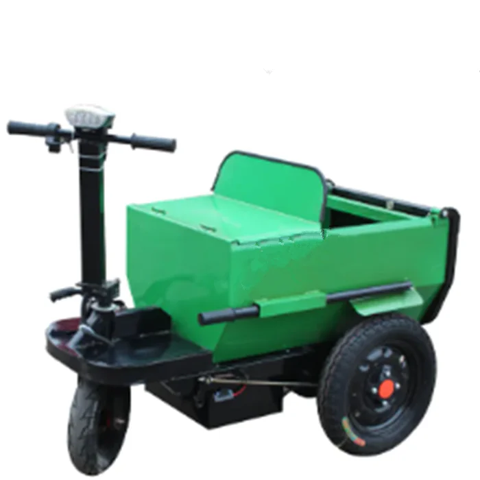 

Warehouse Electric Transport Trolley Cargo Electric Flat Carts For Transport Goods Industrial Platform Trolley