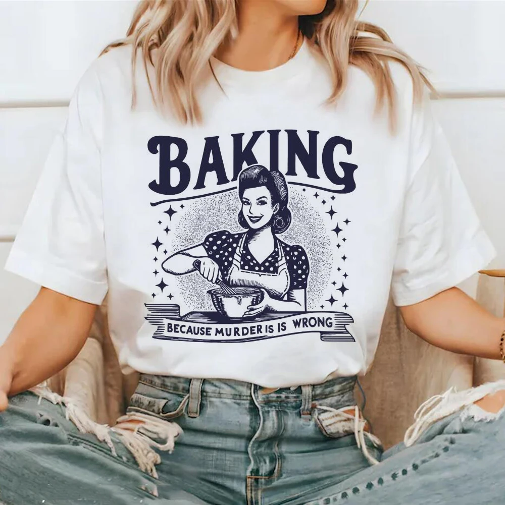 Женская футболка с короткими рукавами и круглым вырезом принтом лето 2024 забавная