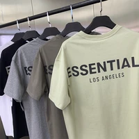 oversized mens essentials tee shirt short sleeve t shirt for women reflective letter hip hop top loose unisex streetwear