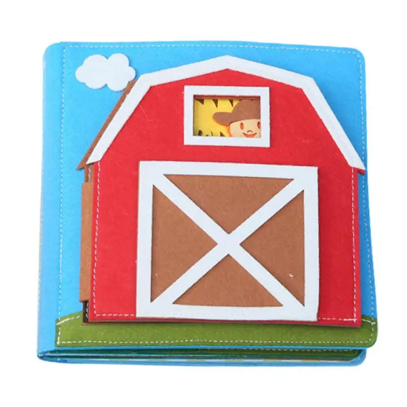 

3D Montessori Storytelling Felt Cloth Book Busy Boards Book Preschool Toddlers Early Learning Activity Sensory Toy Baby Toys