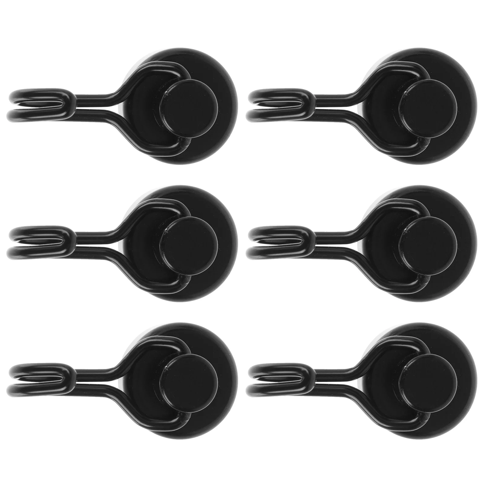 

6 Pcs Wall Mounted Clothing Rack Hooks Cabinet Hanger Neodymium Magnet Bathroom Storage Organizer Strong Magnetic