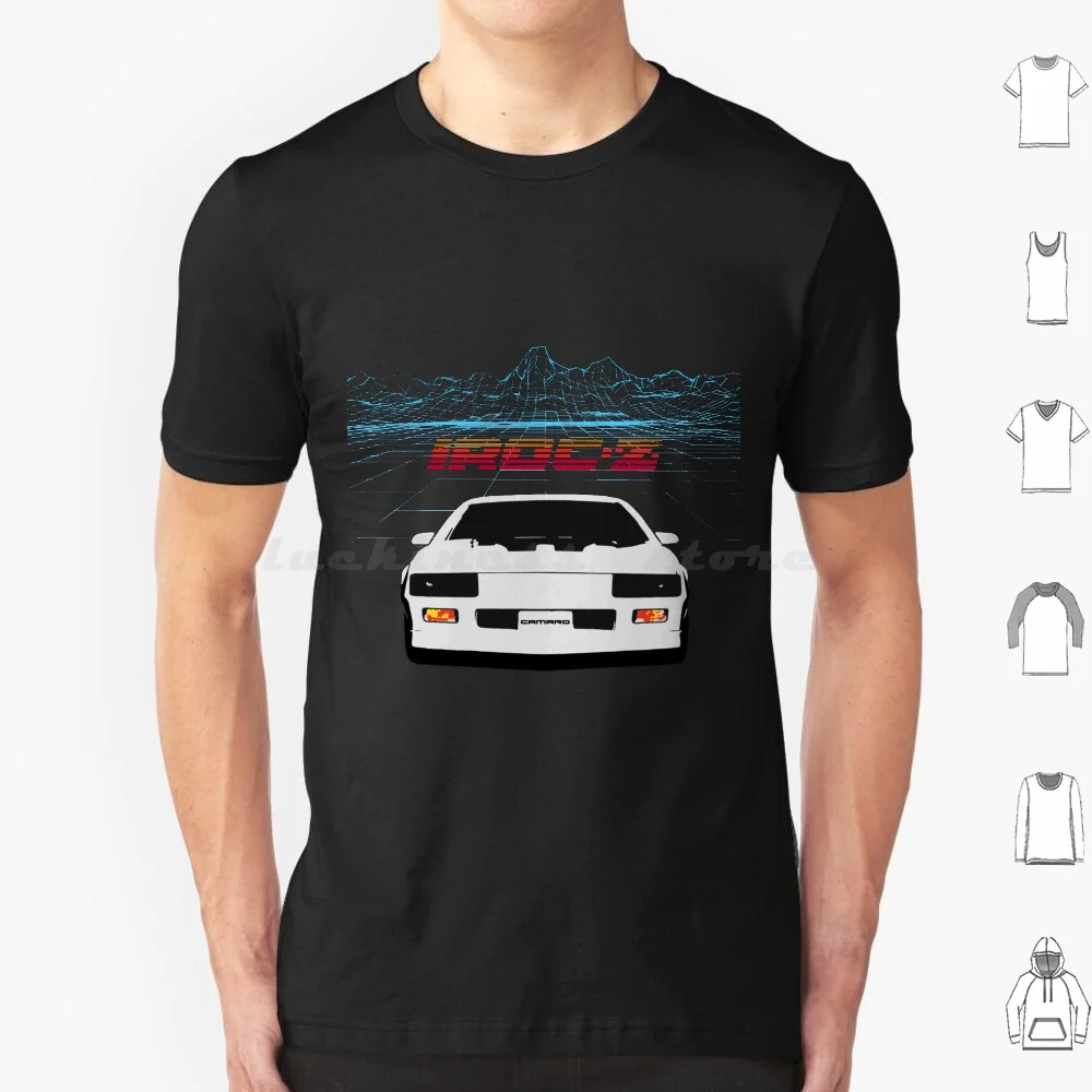 

Retrowave Grid Camaro Iroc-Z T Shirt Cotton Men Women Diy Print Z 28 Vintage Classic Z28 Synthwave Camaro Car 80S Chevy Outrun