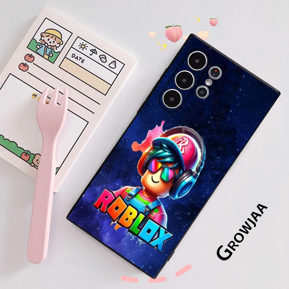 Забавный аутентичный чехол для телефона R-Robloxe Samsung Galaxy S25 S24 S22 S23 Ultra S21 S20 Plus 5G