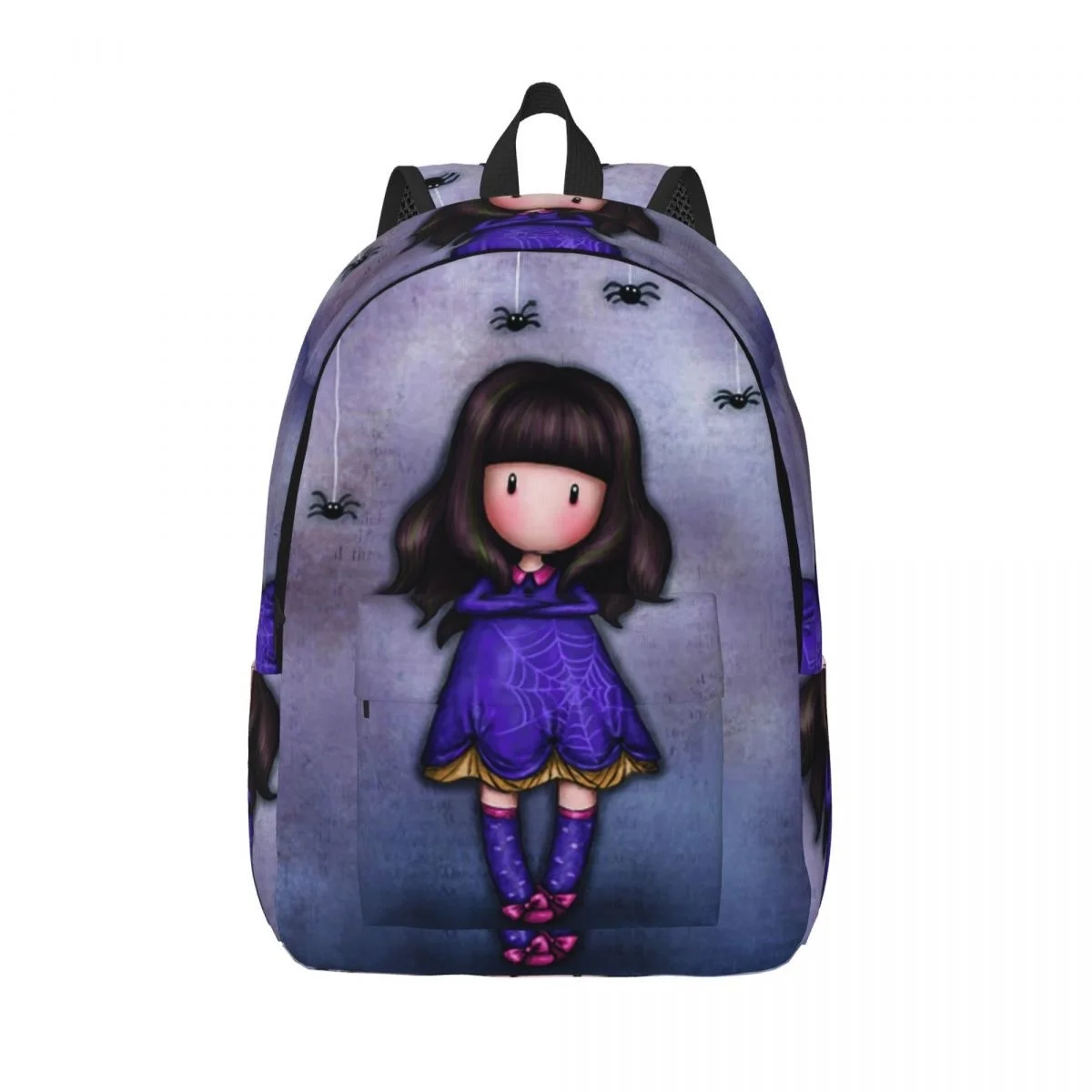 

Santoro Gorjuss Backpack for Kindergarten Primary School Student Spider Bookbag Boy Girl Kids Canvas Daypack Sports