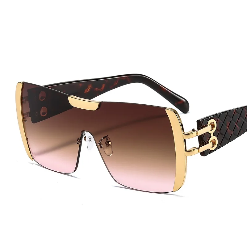 2022 new fashion sunglasses women men brand designer gradients lens alloy pc frame luxury hot selling quality square leopard free global shipping