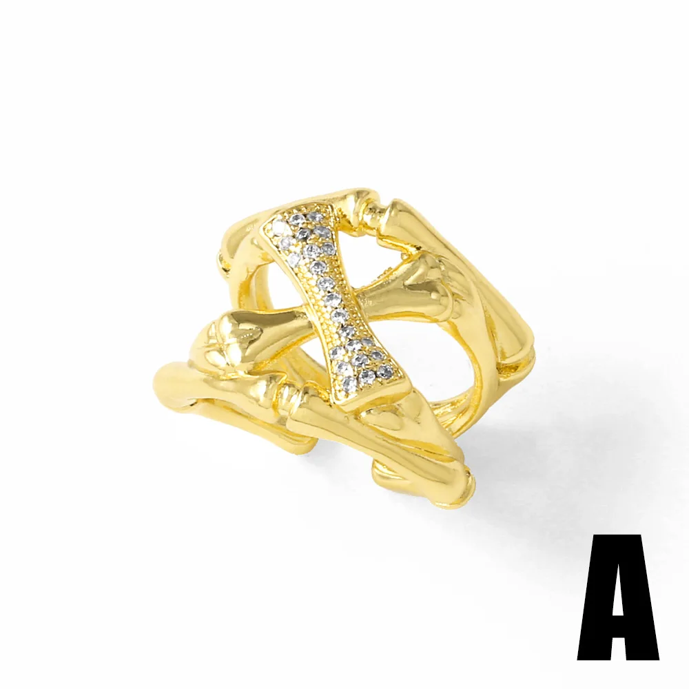 OCESRIO модные массивные кольца с белым кристаллом в форме сердца для женщин медное