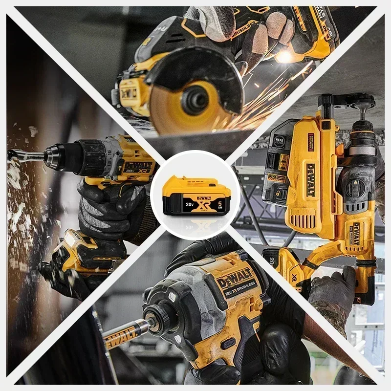 Литиевый аккумулятор DEWALT DCB200 20 В 6 Ач для Dewalt DCB184 DCB182 DCB180 DCB181 DCB206