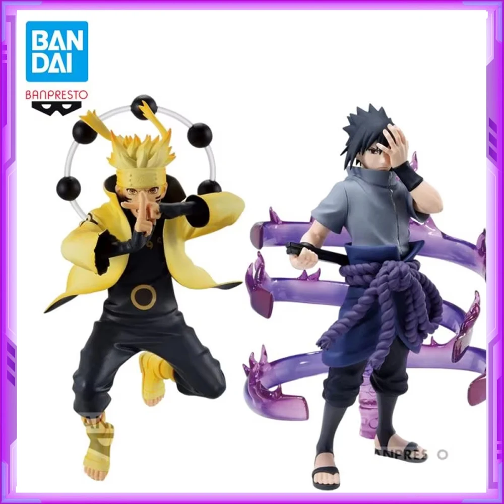 Оригинальный BANDAI Banpresto VIBRATION STARS Uchiha Sasuke Naruto Rikudousennin Modo аниме-фигурка экшн-фигурки