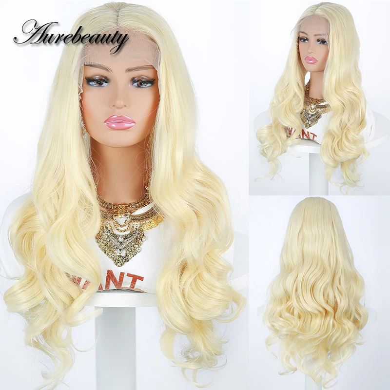 

Curly Synthetic Lace Front 613 Honey Ash Blonde Bob Wig Highlight Body Water Wave Wigs Frontal 13×4 Hair For Black Women Cheap